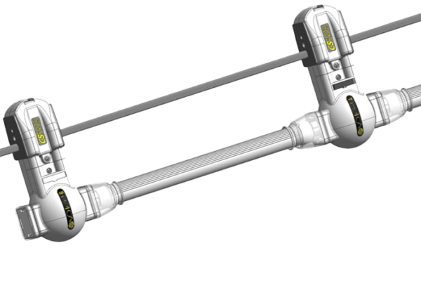 Kit attacco su cavo acciaio a 2 tubi led attacco T8